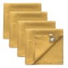 Serviettes de table (x4) lin lavé 45x45 jaune moutarde