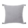 Fodera per cuscino cotone grigio medio 50x50