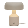 Lampe de table en fer sable, h. 30cm