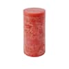 Bougie cylindrique rouge H20