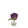 Rose en illusion d'eau artificielle violette H12