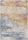 Alfombra abstracta moderna multicolor/naranja 160x213