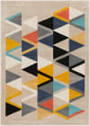 Moderner Skandinavischer Teppich Mehrfarbig/Beige 160x220