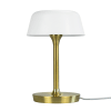 Lampe de Table en métal blanc mat et laiton