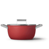 Faitout rouge 24cm Smeg