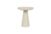 Table d'appoint en métal beige