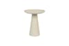 Petite table d'appoint en métal beige