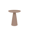 Table d'appoint ronde en aluminium D34,5cm rose