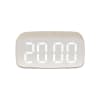 Réveil thermoplastique gris 12,1x6cm
