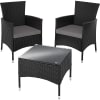 HAMLER Copertura Impermeabile Per Chaise Longue Da Giardino 2 Pezzi - Resistente Ai Raggi UV - Marrone 190x81x81x50 Cm - 3