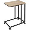 Table d'appoint Style industriel 48 x 35 x 70 cm bois clair