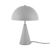 Lampe de table petite sublime métal gris