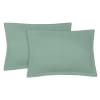 Fundas de almohada (x2) lino lavado 50x70 verde pistacho