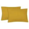 Fundas de almohada (x2) lino lavado 50x70 amarillo mostaza