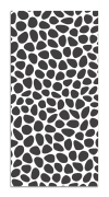 Tapis vinyle motif pavée gris 80x200cm