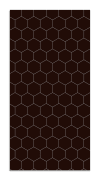 Alfombra vinílica mosaico hexágonos negro 300x200 cm