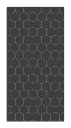Alfombra vinílica mosaico hexágonos gris 40x80 cm