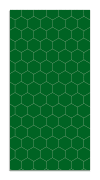 Alfombra vinílica mosaico hexágonos verde 80x300 cm