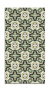 Alfombra vinílica baldosín estilo oriental verde 120x170 cm