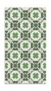 Alfombra vinílica hidráulico oriental mosaico verde 200x250 cm