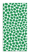 Alfombra vinílica patrón empedrado verde 80x300 cm