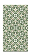 Alfombra vinílica hidráulico oriental verde 120x170 cm