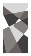 Alfombra vinílica geometría abstracta gris 100x140 cm