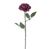 Tige de rose artificielle violette H65