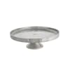 Alzata per torte in alluminio argento D45