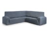 Funda de sofá rinconera 3+2 elástica azul 600 cm