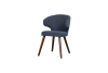 Chaise en tissu melangé bleu