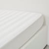 Drap housse 2 personnes uni coton grand bonnet 140x200 cm