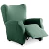 Funda de sillón relax elástica adaptable verde 70 - 110 cm