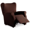 Funda de sillón relax elástica adaptable marrón 70 - 110 cm