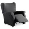 Funda de sillón relax elástica adaptable gris 70 - 110 cm