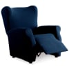 Funda de sillón relax elástica adaptable azul 70 - 110 cm