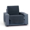 Funda cubre sillón protector chenilla Azul 55 cm