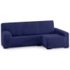 Funda de sofá elástica azul chaiselongue largo derecha
