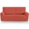 Funda de sofá elástica adaptable naranja 240 - 270 cm