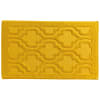 Tapis de bain 50x80 jaune ocre en coton 940 g/m²