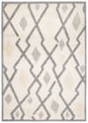 Tappeto esterno interni 3D grigio crema beige etnico 80 x 150 cm
