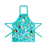 Delantal azul claro poliéster 85 x 69 x 1 cm