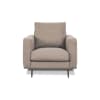 Fauteuil 1 place tissu taupe