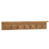 Colgador de pared de madera maciza en tono envejecido de 61x9,5cm