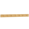 Colgador de pared de madera maciza en tono olivo de 61x5cm
