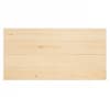 Cabecero de madera maciza en tono natural de 100x60cm