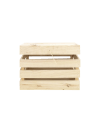 Baúl de madera maciza en tono natural de 39x33x30,5cm