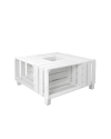 Mesa de centro de madera blanca