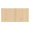 Cabecero de madera maciza en tono natural de 100x60cm