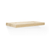 Mesita de noche de madera maciza flotante en tono natural de 3,2x45cm